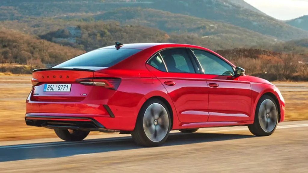 2025 Skoda Octavia RS performance Red Color Back view