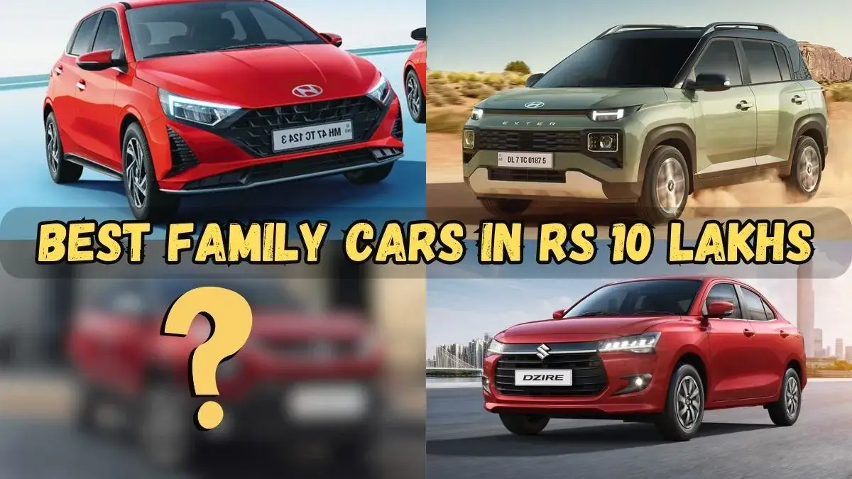 6 Best Family Cars in Rs 10 Lakhs in India