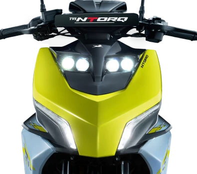 TVS Ntorq 150cc Front design & LED Light