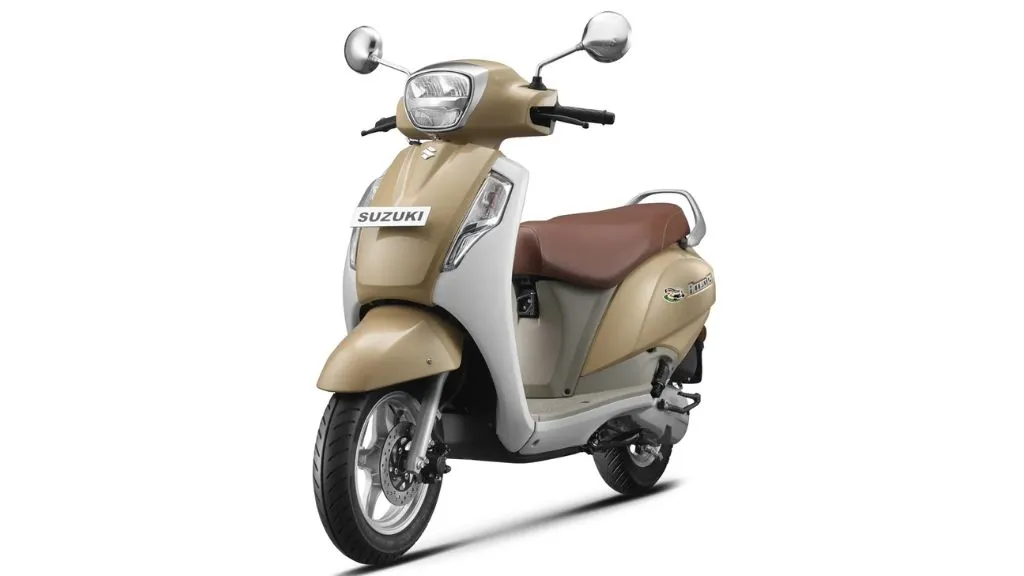 Suzuki Access 125 Pearl Shining Beige Pearl Mirage White Colour