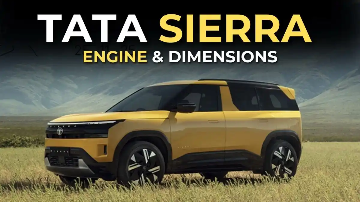 2025 Tata Sierra Engine Options and Dimensions Unveiled