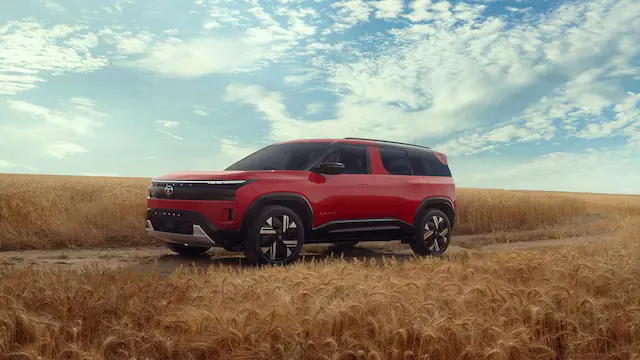 2025 Tata Sierra Bengal Rouge Red Color