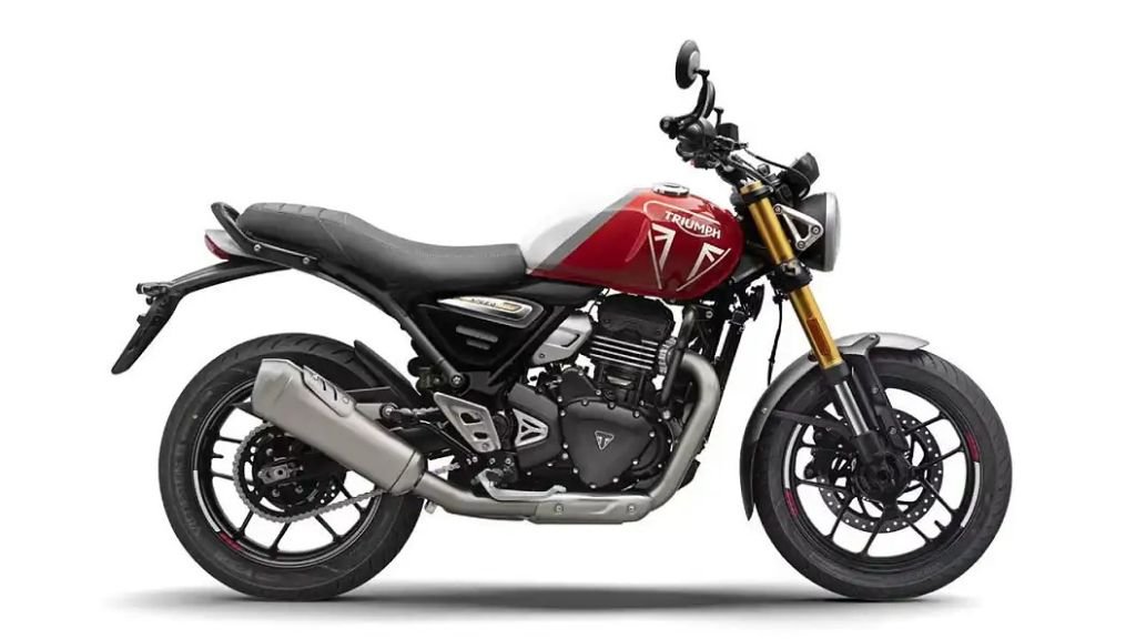 Triumph Speed 400 Racing Red Pearl Metallic White