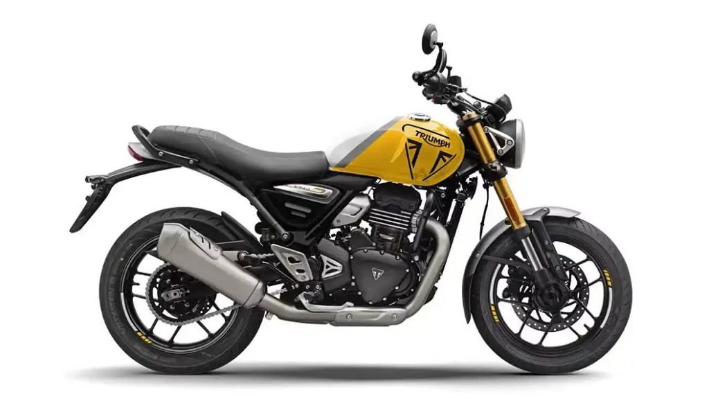 Triumph Speed 400 Racing Yellow Pearl Metallic White