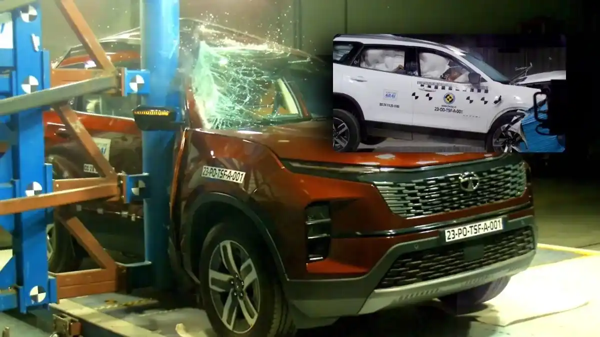 Tata Safari and Tata Harrier Petrol BNCAP Crash Test Secure 5 Stars
