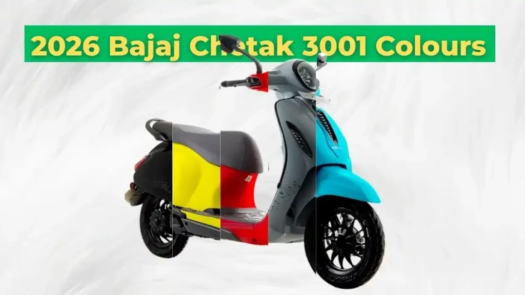 2026 Bajaj Chetak 3001 Colours Image Gallery