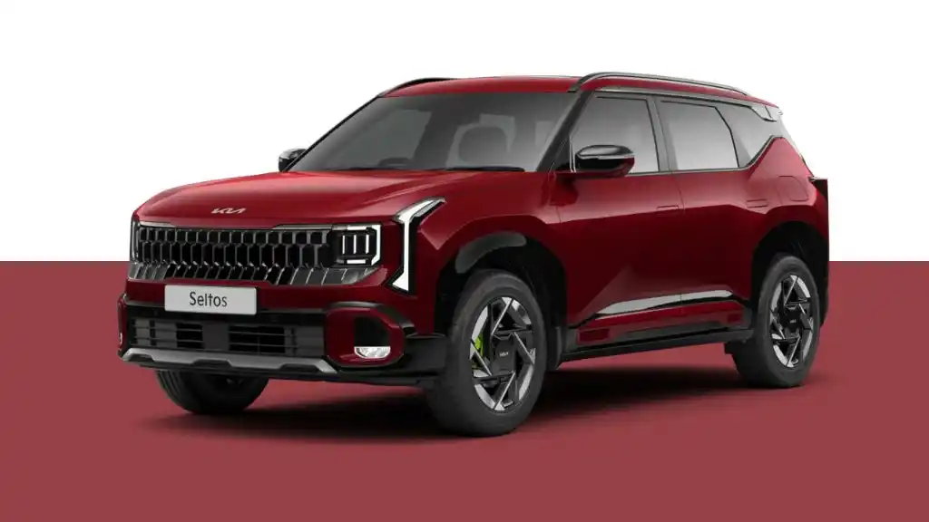 2026 New Kia Seltos Magma Red Colour