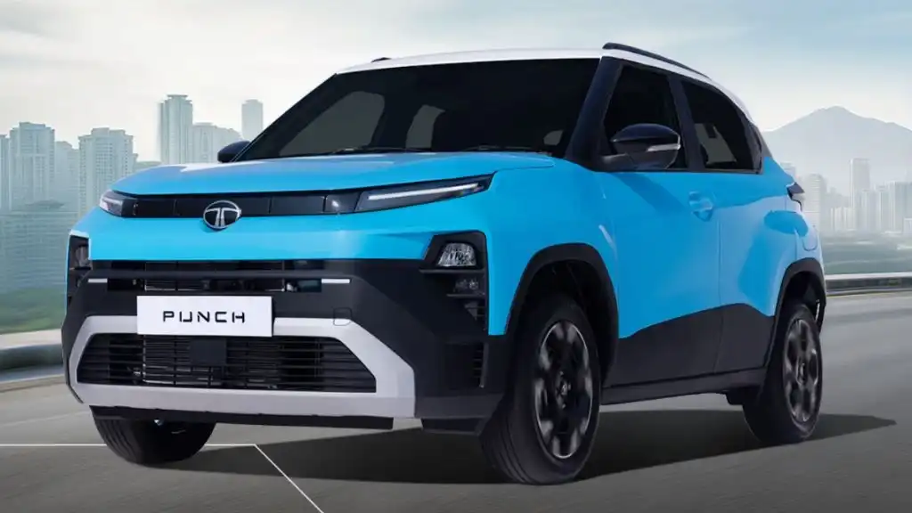 2026 Tata Punch Facelift Cyantific Blue Colour