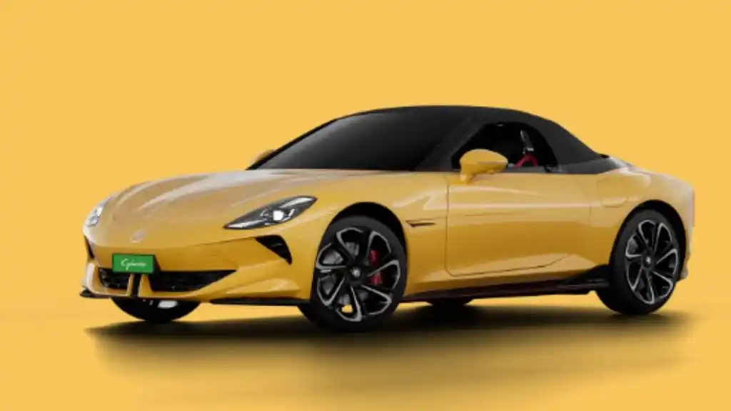 MG Cyberster EV Nuclear Yellow with Black Top