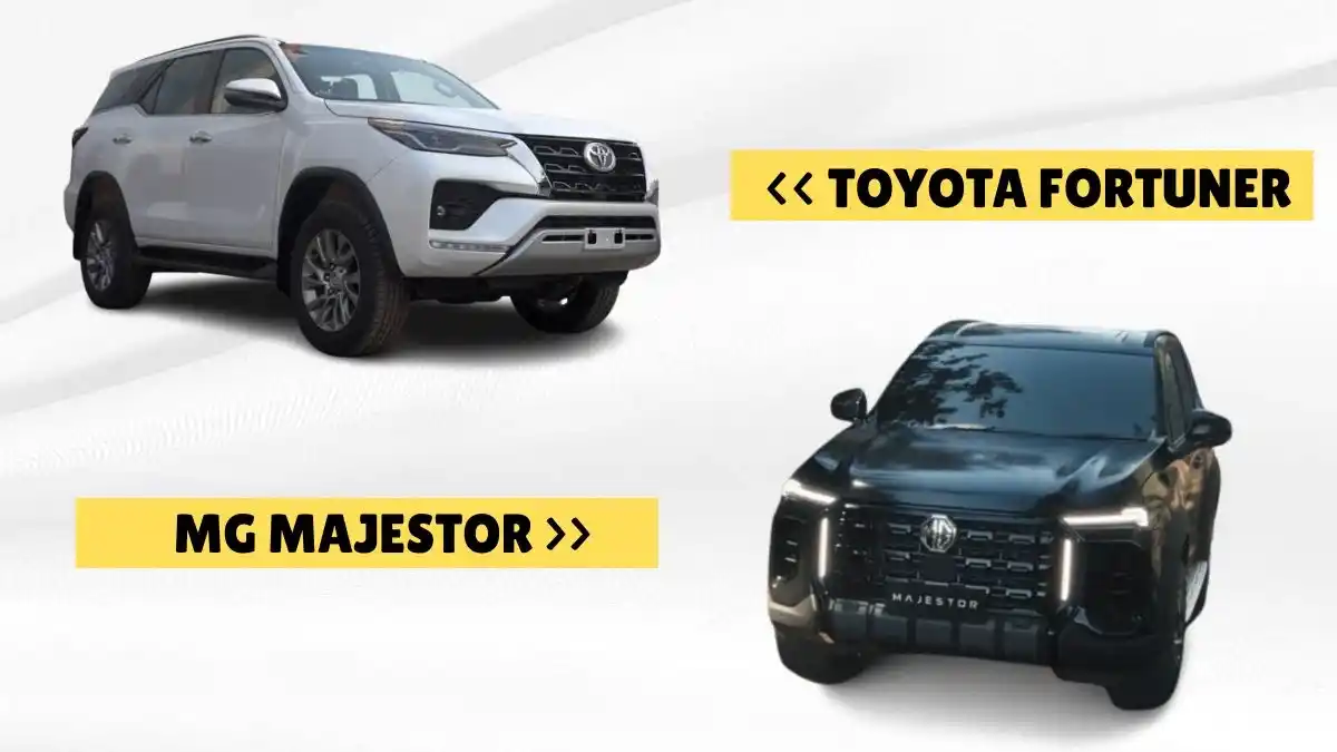 MG Majestor vs Toyota Fortuner Dimension and Features Comparison