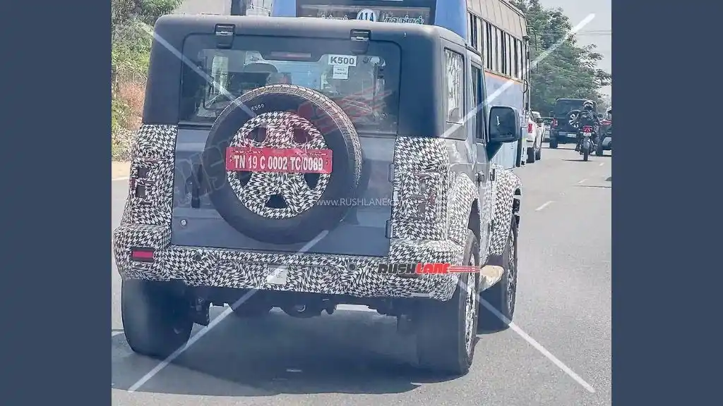 Mahindra Thar Facelift Rear