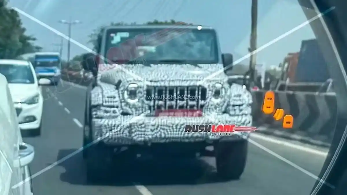 Mahindra Thar Facelift Spotted Testing – New Design, Features & Launch Update