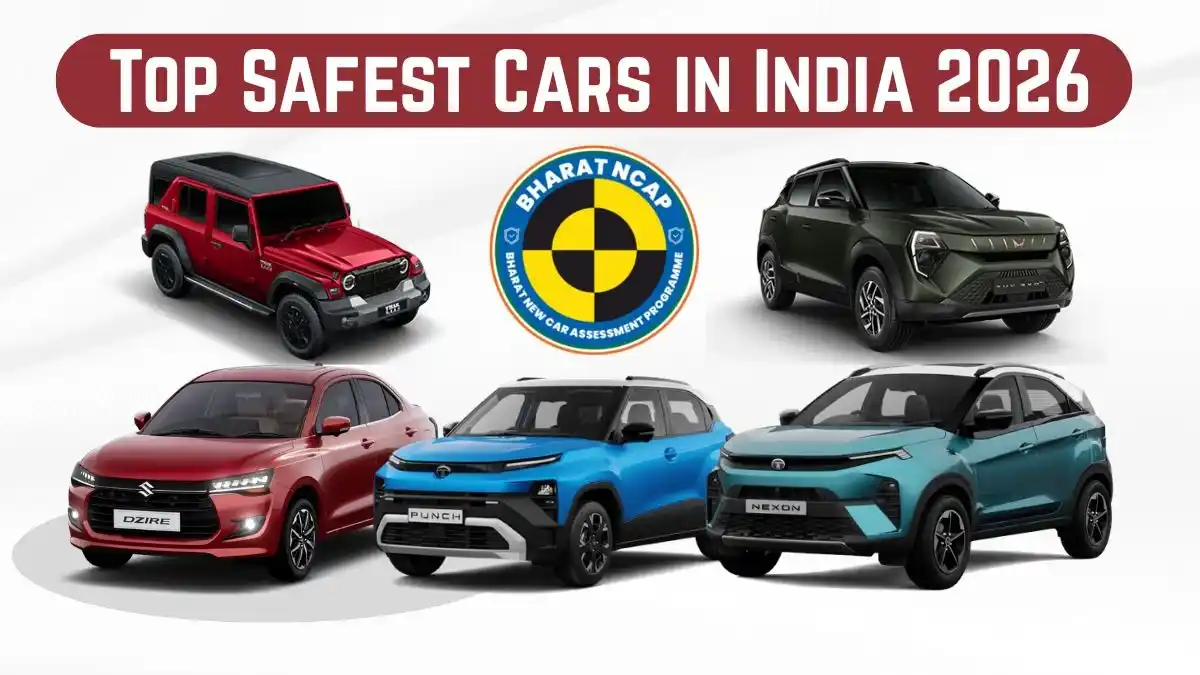 Top 32 Safest Cars in India 2026 – Bharat NCAP Ratings (Full List)