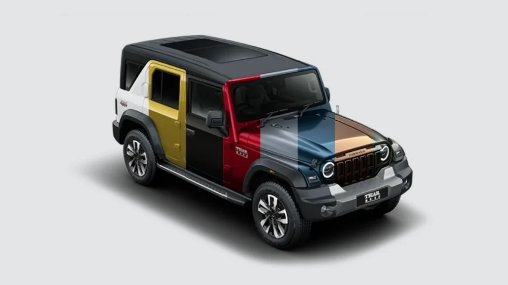 Mahindra Thar Roxx All Colours Image Gallery 2026