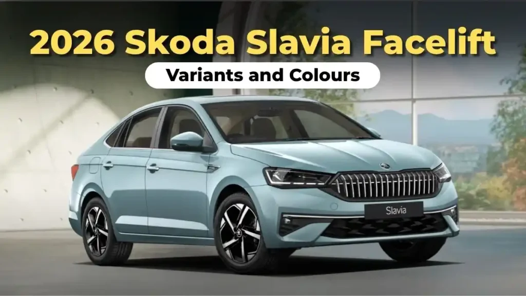 2026 Skoda Slavia Facelift All Variants and Colours Revealed