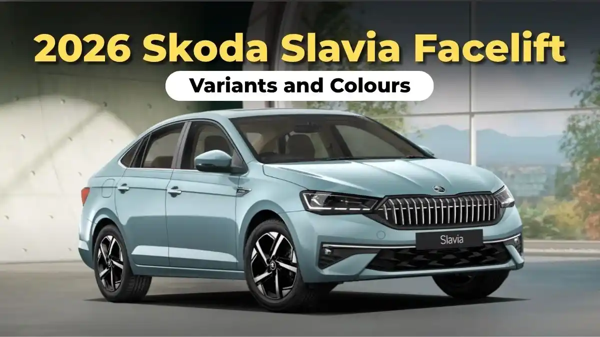 2026 Skoda Slavia Facelift All Variants and Colours Revealed