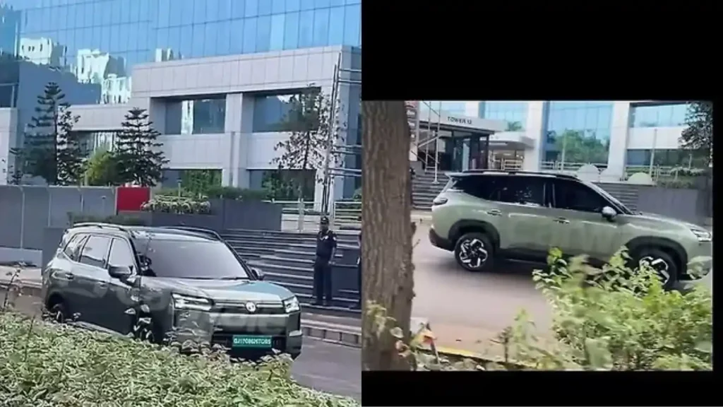New Upcoming MG 7 Seater Electric SUV Spotted in India Debut on 26 August