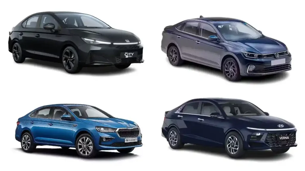 Skoda Slavia vs Honda City vs Hyundai Verna vs VW Virtus Dimensions Compared 2026